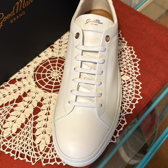 NWT Good Man Brand white Mens sneaker. Made in Italy. Italian leather - Picture 3 of 8